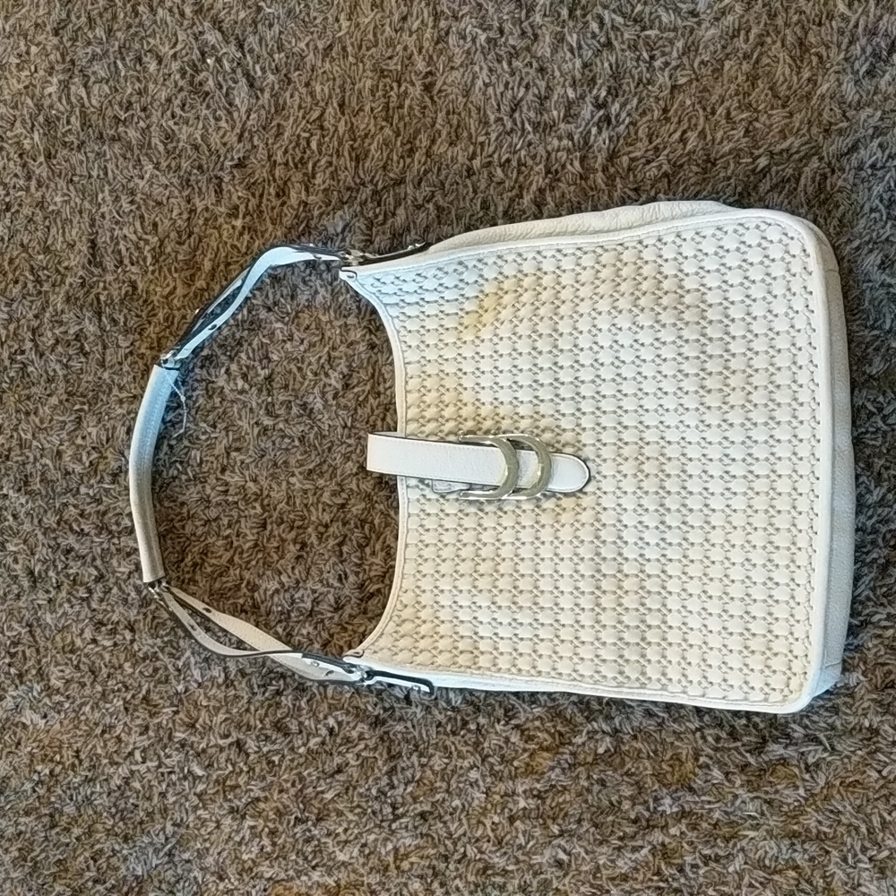 Large  Sam Edelman Leather Weave Shoulder Bag